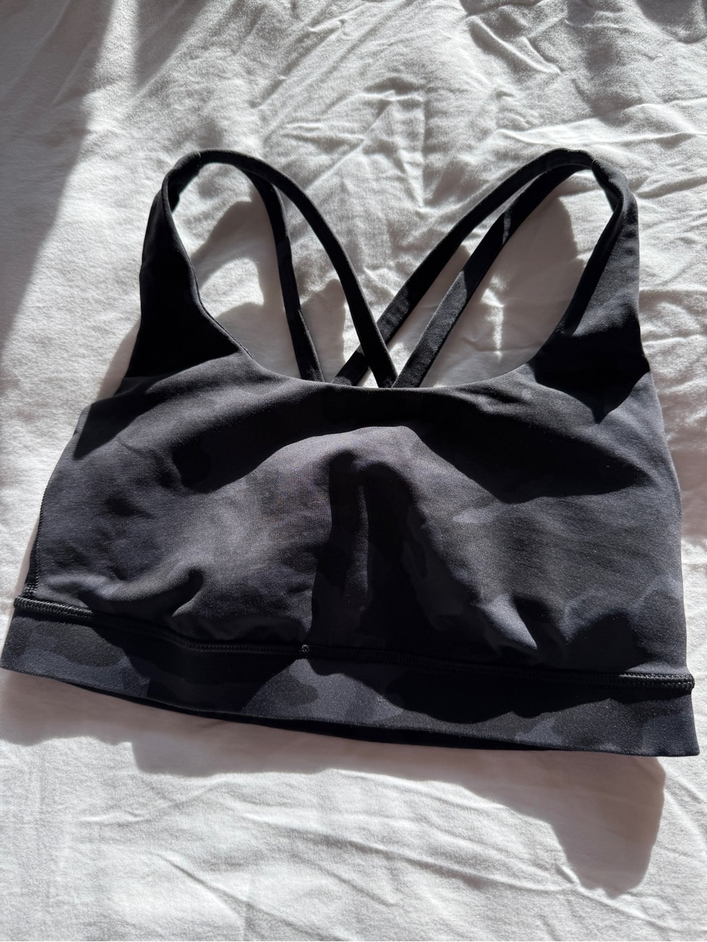 Lululemon x Barry’s Energy Bra in Incognito Camo Multi Grey